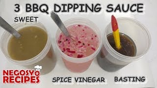 3 RECIPE BBQ DIPPING SAUCE SWEET SPICE VINEGAR amp BASTING SAUCE  BBQ BUSINESS PART 1 [upl. by Tracee665]