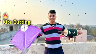 Kite Cutting with Easy Trick  Kite Flying  Best Manjha [upl. by Karlis]