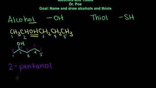 Unit 5 Alcohols and Thiols [upl. by Shaner]