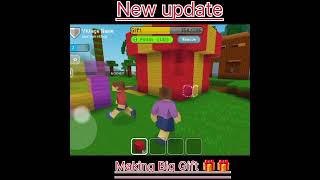 Giant Gift  making  block craft Animation  minecraft minecraftvideos shorts [upl. by Hellah289]