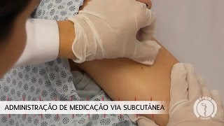 Administração de Medicação via Subcutânea [upl. by Clementas981]