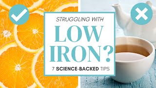 HOW TO IMPROVE LOW IRON LEVELS 7 sciencebacked tips [upl. by Ciredor526]