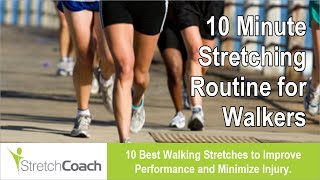 Best Walking Stretches Walking Stretching Routine Flexibility Program for Walkers [upl. by Ritch]