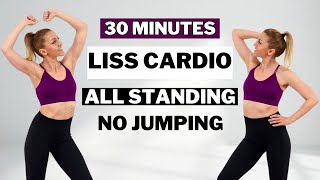 🔥30 Min LISS CARDIO WORKOUT🔥LOW INTENSITY STEADY STATE🔥Easy at Home Exercises for Weight Loss🔥 [upl. by Loydie]