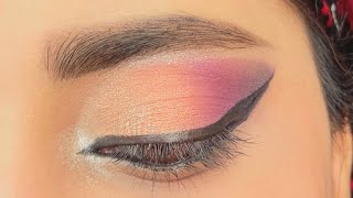 Purple glitter eye look  Purple glitter eyeshadow tutorial  eye makeup tutorial purple eyeshadow [upl. by Geesey]