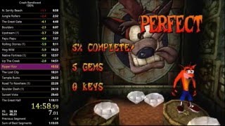 Crash Bandicoot  100 Speedrun in 11555 [upl. by Katherine869]