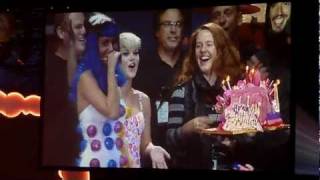 Katy Perry and her birthday cake HQ [upl. by Sairu]