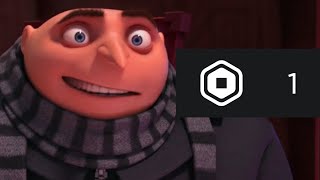 gru gets 1 robux [upl. by Syck]