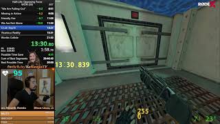 HalfLife Opposing Force NO DEATHSNO SAVES Speedrun in 2126 WORLD RECORD [upl. by Oicaroh]