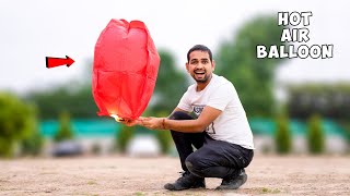 Mini Hot Air Balloon  ₹20 Only  Sky Lantern In Hindi [upl. by Nesnah]