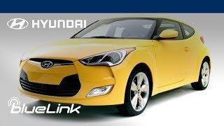 Blue Link® Connectivity  Meet VELOSTER  Hyundai [upl. by Yrtua]