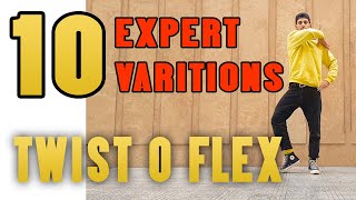 10 Expert TWIST O FLEX VARIATIONS  POPPING TUTORIAL  ALIREZA SONIC [upl. by Doowron]