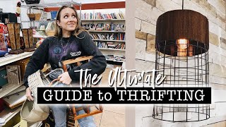 ULTIMATE GUIDE to THRIFTING  DIY Thrift Flip Decor  How to FIND CLEAN amp FLIP in 2020 [upl. by Dubois]