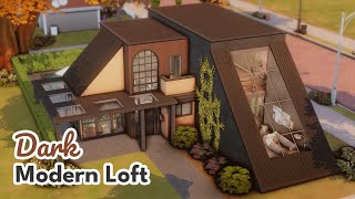 Dark Modern Loft ☕ The Sims 4 Speed Build [upl. by Adiaz]