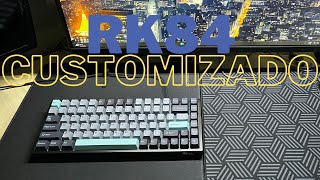 Royal Kludge RK84  Um dos melhores teclados do aliexpress  customização [upl. by Nace249]