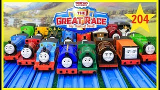 THE GREAT RACE Thomas and Friends The Great Race 204Thomas amp Friends Thomas Train Toys Kids [upl. by Jerrine]