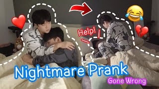 Revenge Nightmare Prank On Boyfriend Gone Wrong😴💔He Sits On Top Of MeGay Couple BL [upl. by Elboa98]