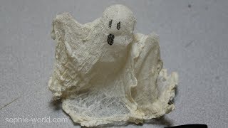 How to Make a Mini Ghost out of Cheesecloth  Sophies World [upl. by Barbabas694]