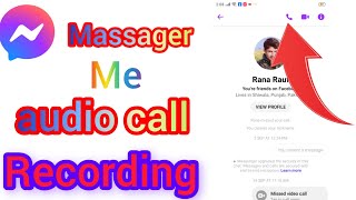 Facebook messenger audio call recordingHow to record audio calls on messengerrecord messenger call [upl. by Ora]