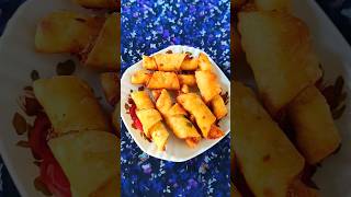 Trending Potato Roll Samosa 😋  Croissant Samosa shorts youtubeshorts food recipe samosa [upl. by Sandon208]