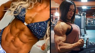 Amazing Muscle Girls showing sculpted Muscles 💪 Fbb amp Fitness Muscle Women Workout Motivation [upl. by Jonell]