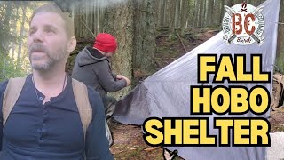 ULTRA QUICK CAMP SET UP  FALL SHELTER [upl. by Jonas]