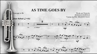 As Time Goes By from quotCasablancaquot  Bb Trumpet Sheet Music [upl. by Konstantin]