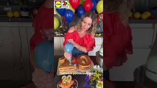 Lidl torta k 20 narodeninám 🎂  Veronika Bušová  Kuchyňa Lidla [upl. by Aida]