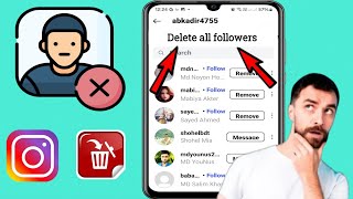 Comment supprimer tous les abonnés sur Instagram en une fois  supprimer des abonnés sur instagram [upl. by Ellerrehc822]