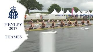 Leander amp Tees v Worcester  Thames  Henley 2017 Day 1 [upl. by Gilletta]