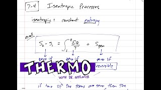 Thermodynamics  Entropy 74 Isentropic processes [upl. by Heid]