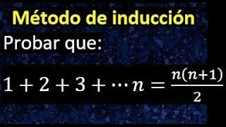 Método de inducción demostracion con el metodo inductivo [upl. by Constantin437]