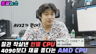 현시점 인텔 14900K와 AMD 7950x CPU 대환장파티 소식  용팔이 훈련소 [upl. by Hassadah]