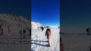 Snow Fun  Aletsch Glacier  Top of Europe🇨🇭 travel bollywood duet snow hindisong nature [upl. by Htidra]