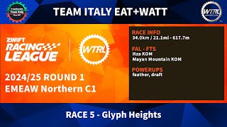 Zwift Racing League  WTRL 202425 Round 1 Race 5 EMEAW Northern C1 [upl. by Eninaej]