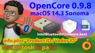 Hackintosh España USB bluetooth en Sonoma Cambridge Silicon Radio Ltd [upl. by Eiderf874]