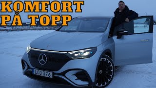 Mercedes EQE SUV 500  Praktisk bil för dubbla Teslor  Elbilsmagasinet [upl. by Eisler]