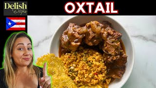 Rabo Guisado Puerto Rican Stewed Oxtail  Delish DLites  Puerto Rican Recipes [upl. by Bartram]