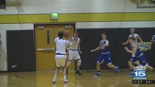 Boys Basketball Hamilton at Churubusco on 21017 [upl. by Tyrone]