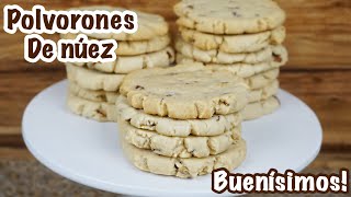 POLVORONES DE NÚEZ RECETA ECONÓMICA Y FÁCIL [upl. by Niwroc]