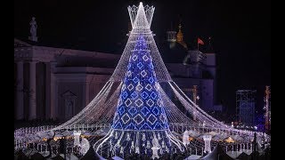 Lithuania Vilnius Christmas tree 2020 One of the Most Beautiful in the World [upl. by Elyrpa]