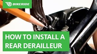 How to Install a Rear Derailleur [upl. by Nevil]