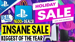 BIGGEST PSN Sale of the YEAR Live NOW PSN HOLIDAY SALE 2023  Over 4600 FANTASTIC New PS4PS5 Deals [upl. by Teeniv38]