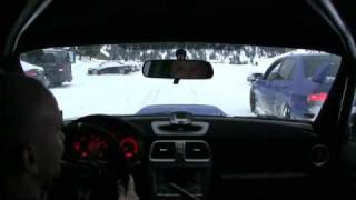 Subaru Impreza WRX STI snow driving onboard 1 [upl. by Alleras482]