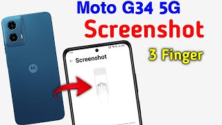 Moto g34 screenshot How to take screenshot in Moto g34 screenshot kaise le [upl. by Esnohpla828]