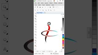 coreldraw create ic logo design in corelDraw 2d ic design gkyt viralshort [upl. by Lednar708]