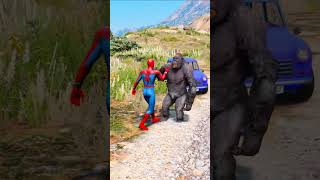 SpiderManSavingHisBigfoot🥺reelsgta5shorts [upl. by Hanas]