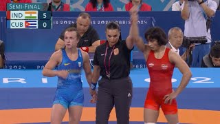 Vinesh Phogat Semi Final Match Highlights  Vinesh Phogat Wrestling Olympics 2024  Vinesh Phogat [upl. by Simon]