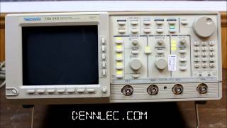 Tek Tektronix TDS 540 4 channel 500 MHz Digitizing Oscilloscope booting up failing test [upl. by Rhines]