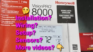 VISION PRO 8000 REDLINK THERMOSTAT AND REMOTE SENSORS [upl. by Aneej]